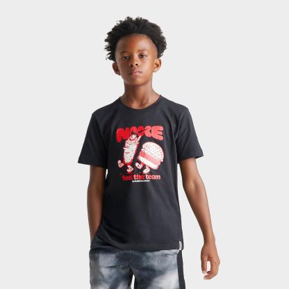Big Kids' Nithtke Sportswear Fuel The Team T-Shirt - Black