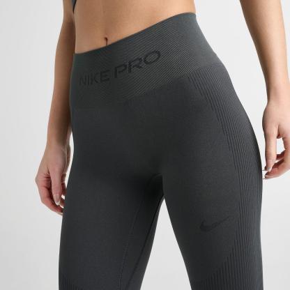 Women's Nike Pro Seamless High-Waisted 7/8 Leggings - Dark Smoke Grey