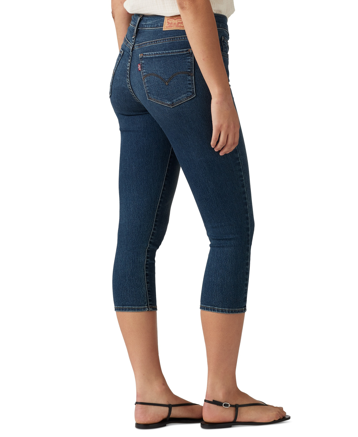 Levi's 311 Shaping Skinny Mid Rise Capri Jeans - Zealous Blue
