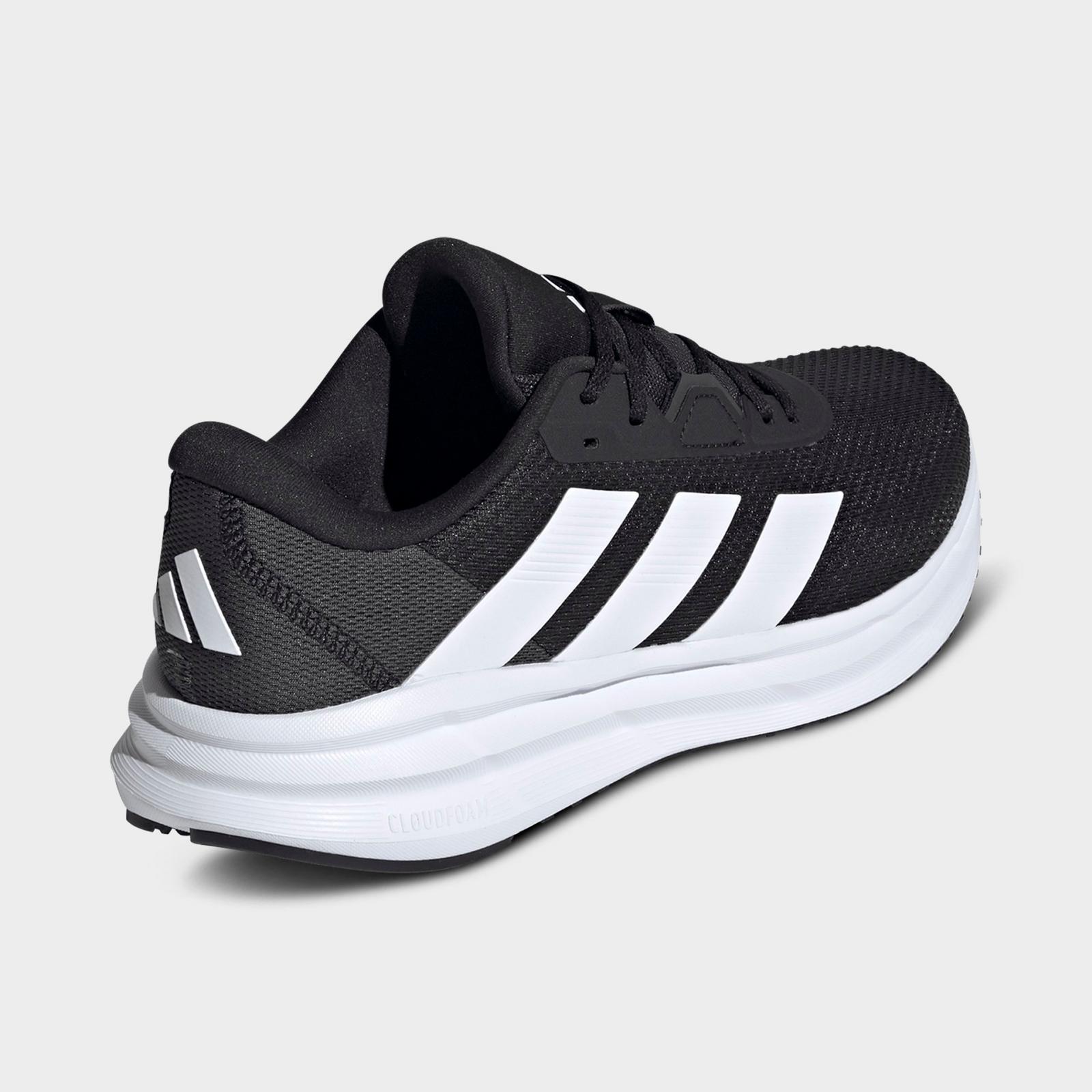 Men's adidas Galaxy 7 Running Shoes - Black/White/Carbon - view 4