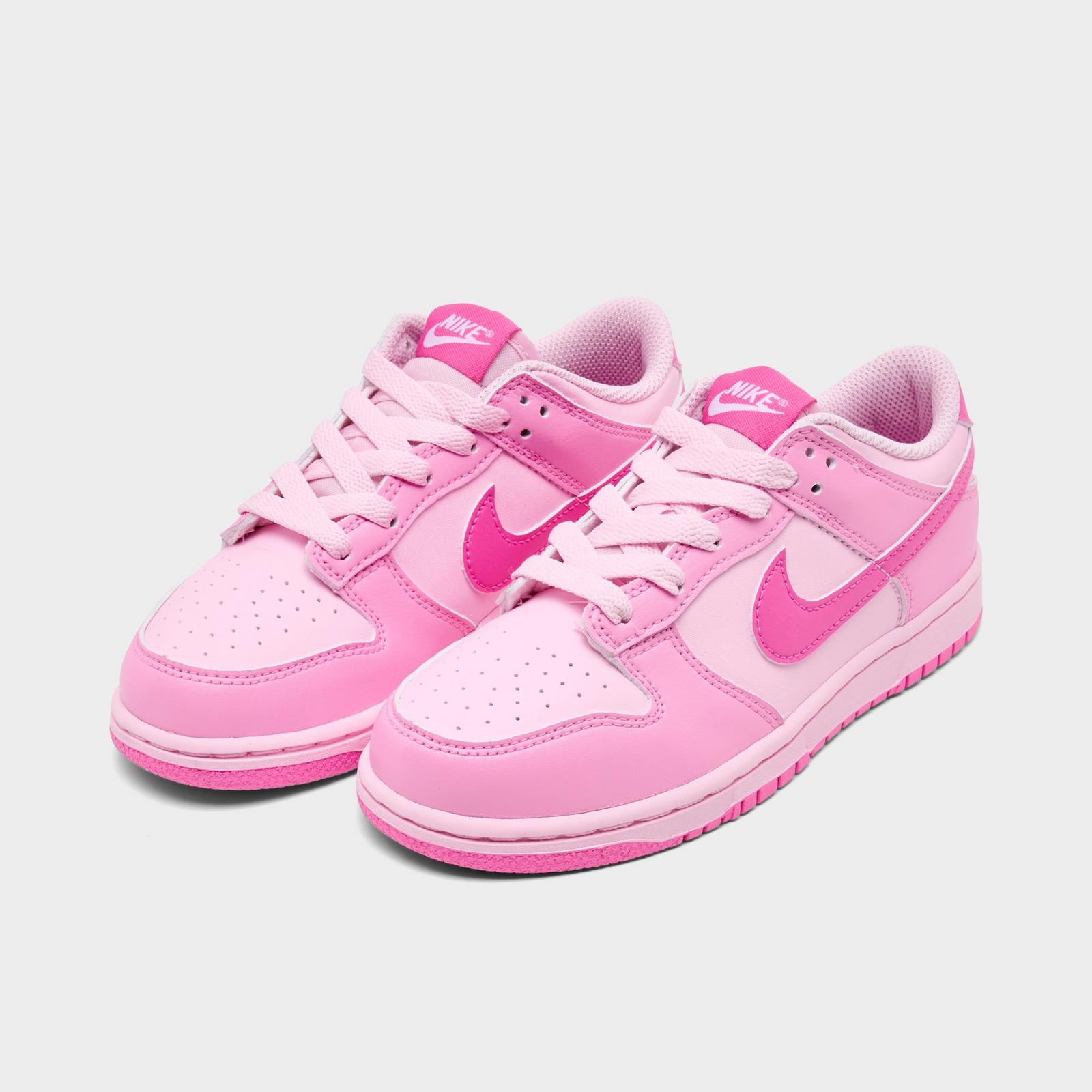Girls' Little Kids' Nike Dunk Low Casual Shoes - Pink Rise/Playful Pink/Pink Foam/White