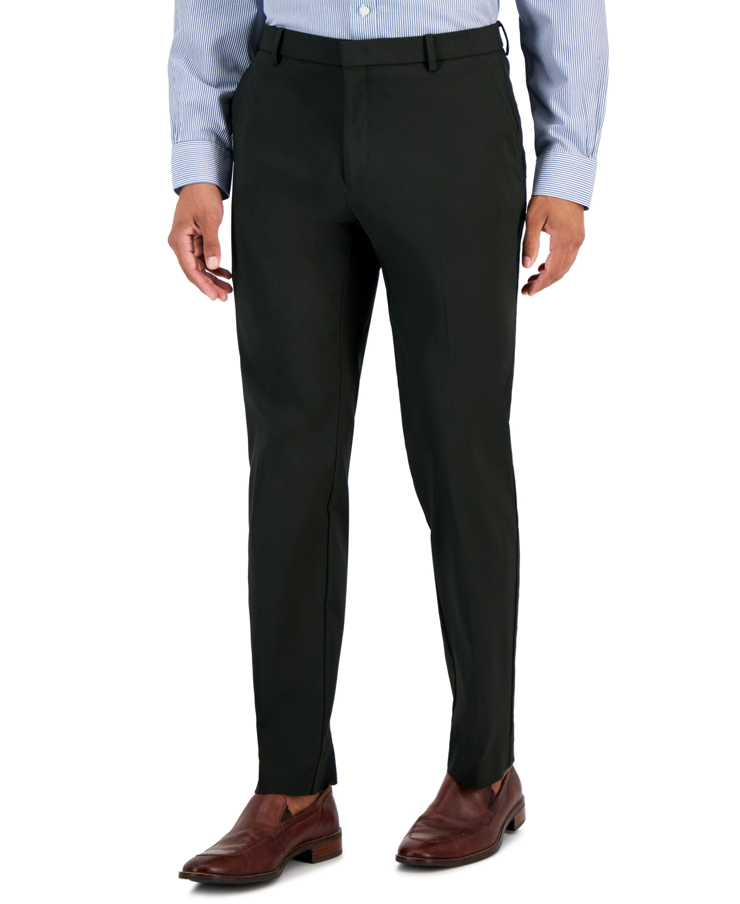 Tommy Hilfiger Men's Modern-Fit Stretch Dress Fall Pants - Olive Green