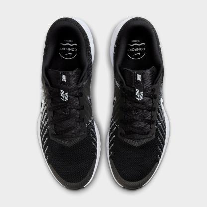 Men's Nithtke Run Defy Running Shoes - Black/White - Top view