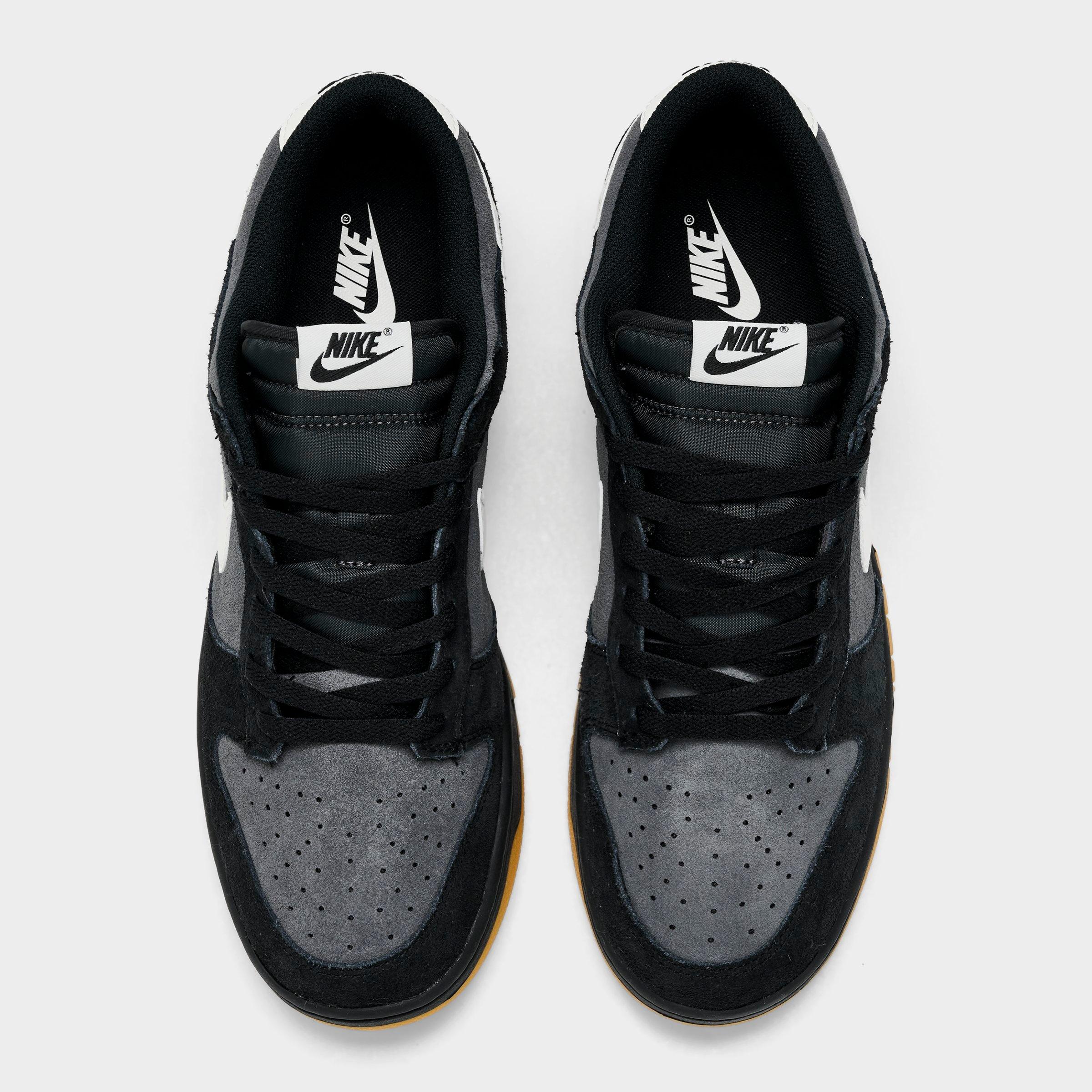 Men's Nithtke Dunk Low Retro SE Casual Shoes - Black/Grey/Gum - Top view