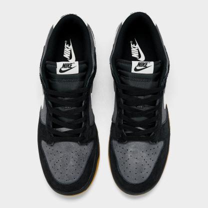 Men's Nithtke Dunk Low Retro SE Casual Shoes - Black/Grey/Gum - Top view