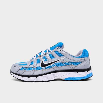 Men's Nike P-6000 Casual Shoes - Wolf Grey/University Blue/Black/White