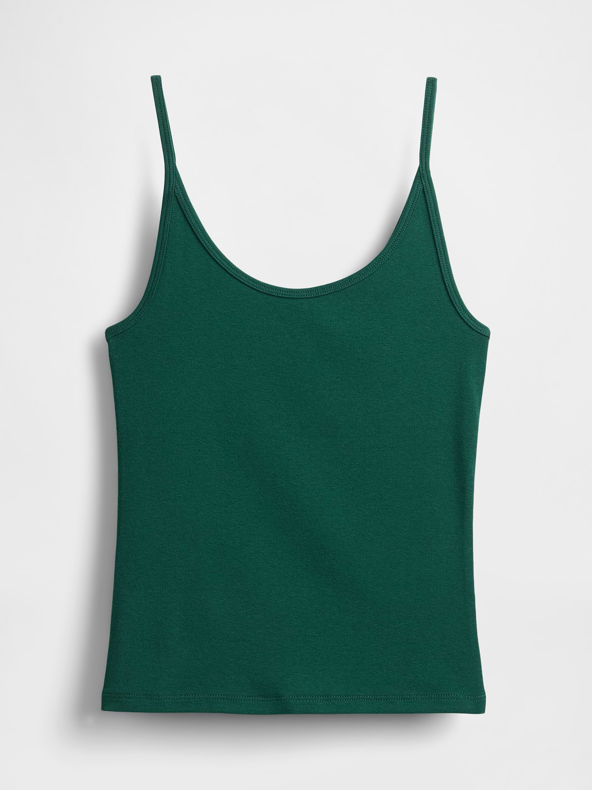 Modern Crop Cami - Rain forest green