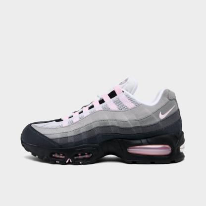 Men's Nithtke Air Max 95 Big Bubble Scorpion Casual Shoes - Part 3 - Black/Pink Foam/White/Reflective Silver - Left shoe facing left. Outside of the shoe.