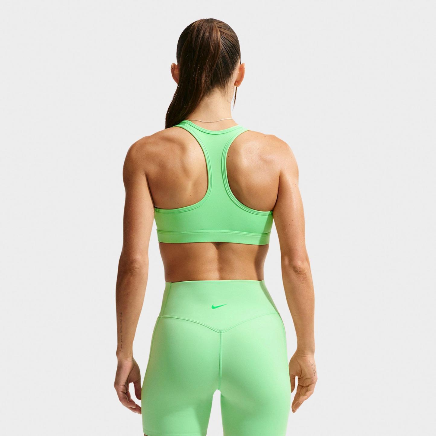 Women's Nithtke Swoosh Medium Support Sports Bra - Illusion Green/White