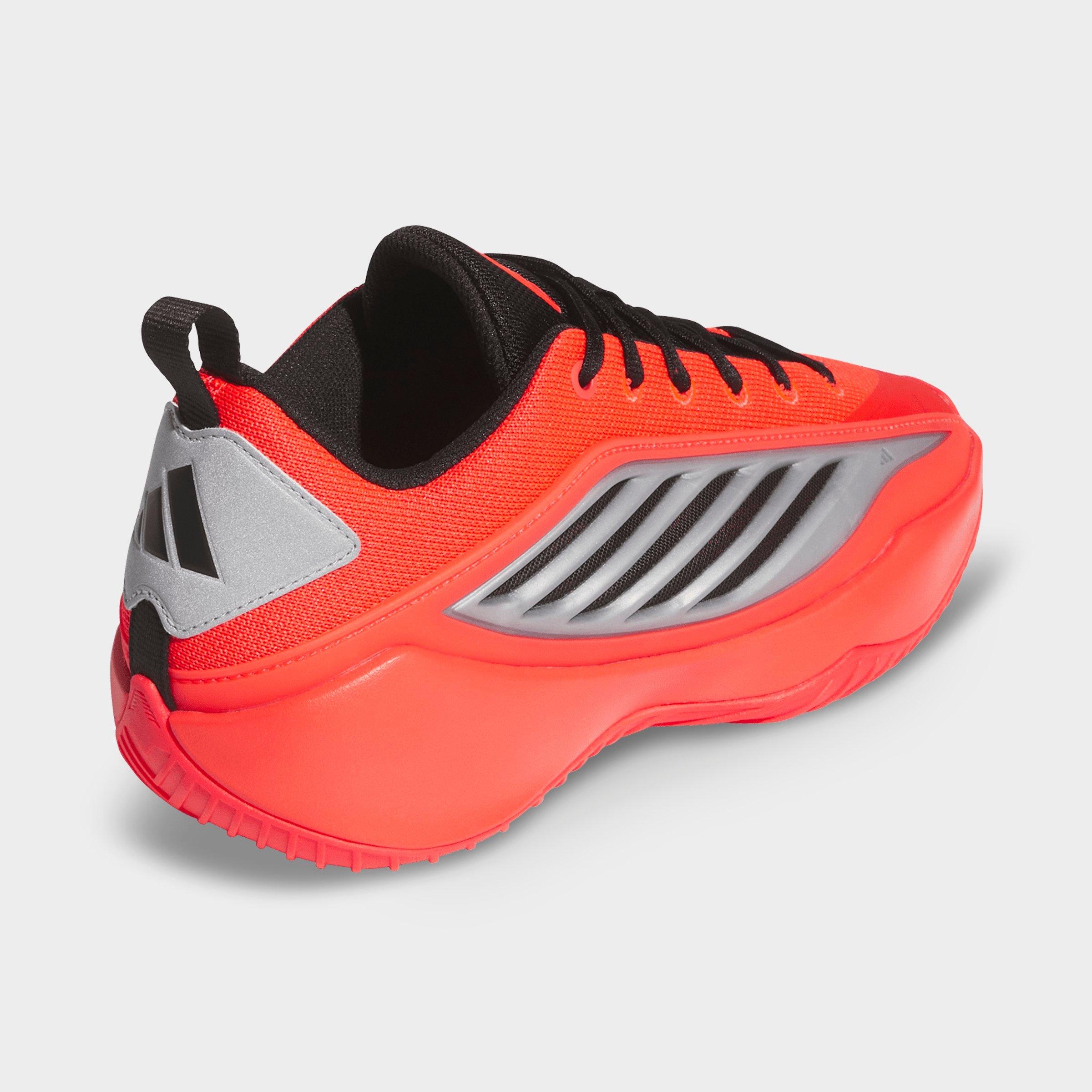 Men's adidas Believe That 1 Basketball Shoes - Pure Ruby/Core Black/White - Back view