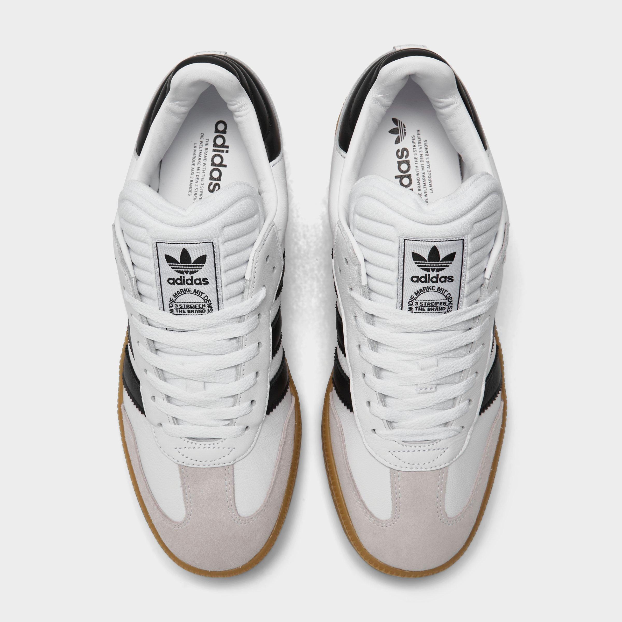 Men's adidas Originals Samba XLG Casual Shoes - White/Black/Gum - Top view