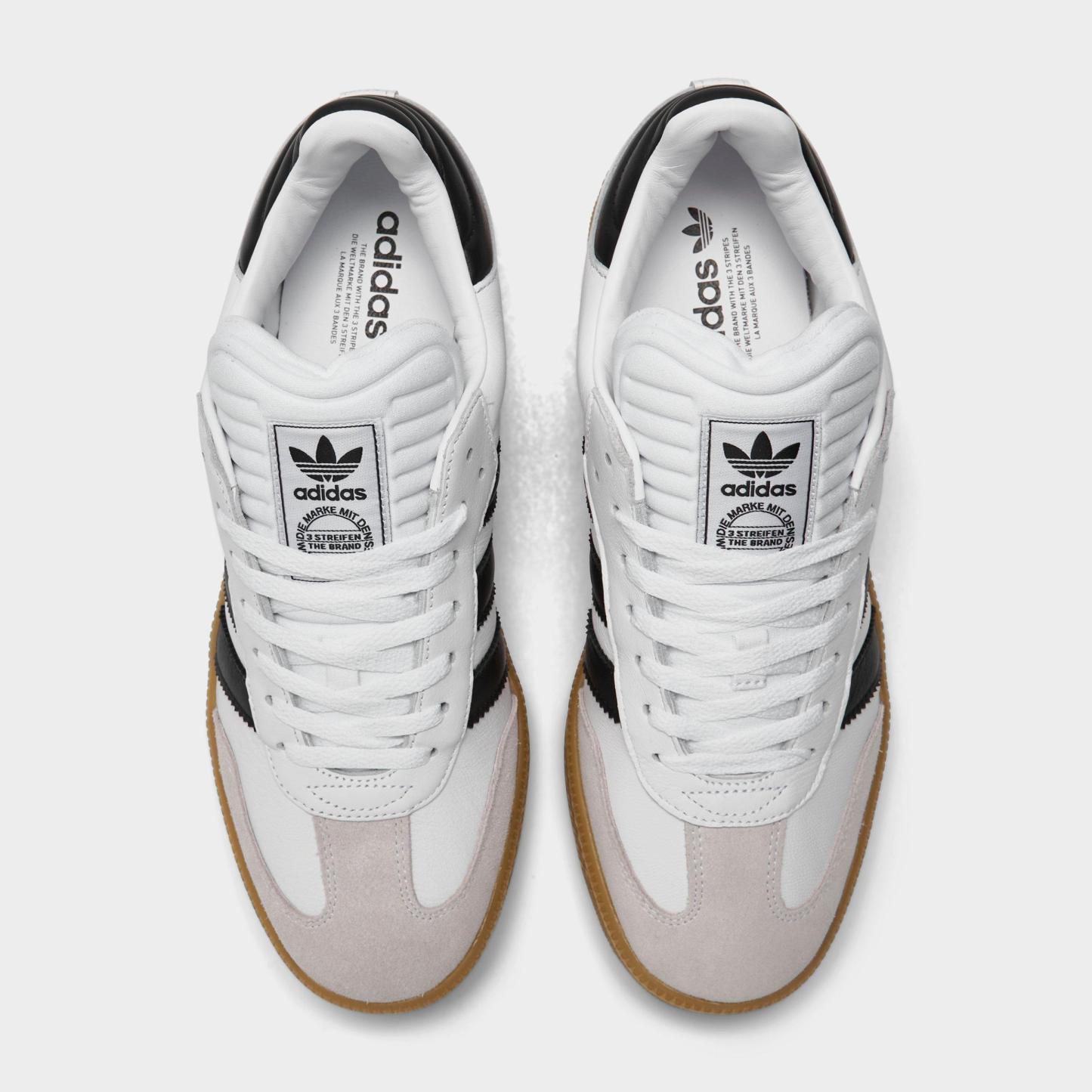 Men's adidas Originals Samba XLG Casual Shoes - White/Black/Gum - Top view