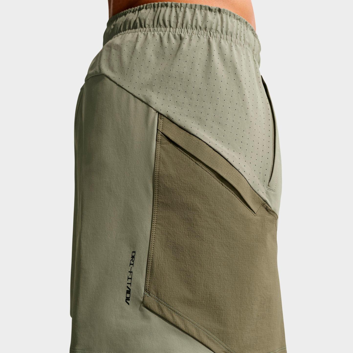Men's Nithtke Pro Training Dri-FIT ADV 6" Shorts - Light Army/Medium Olive/Light Liquid Lime