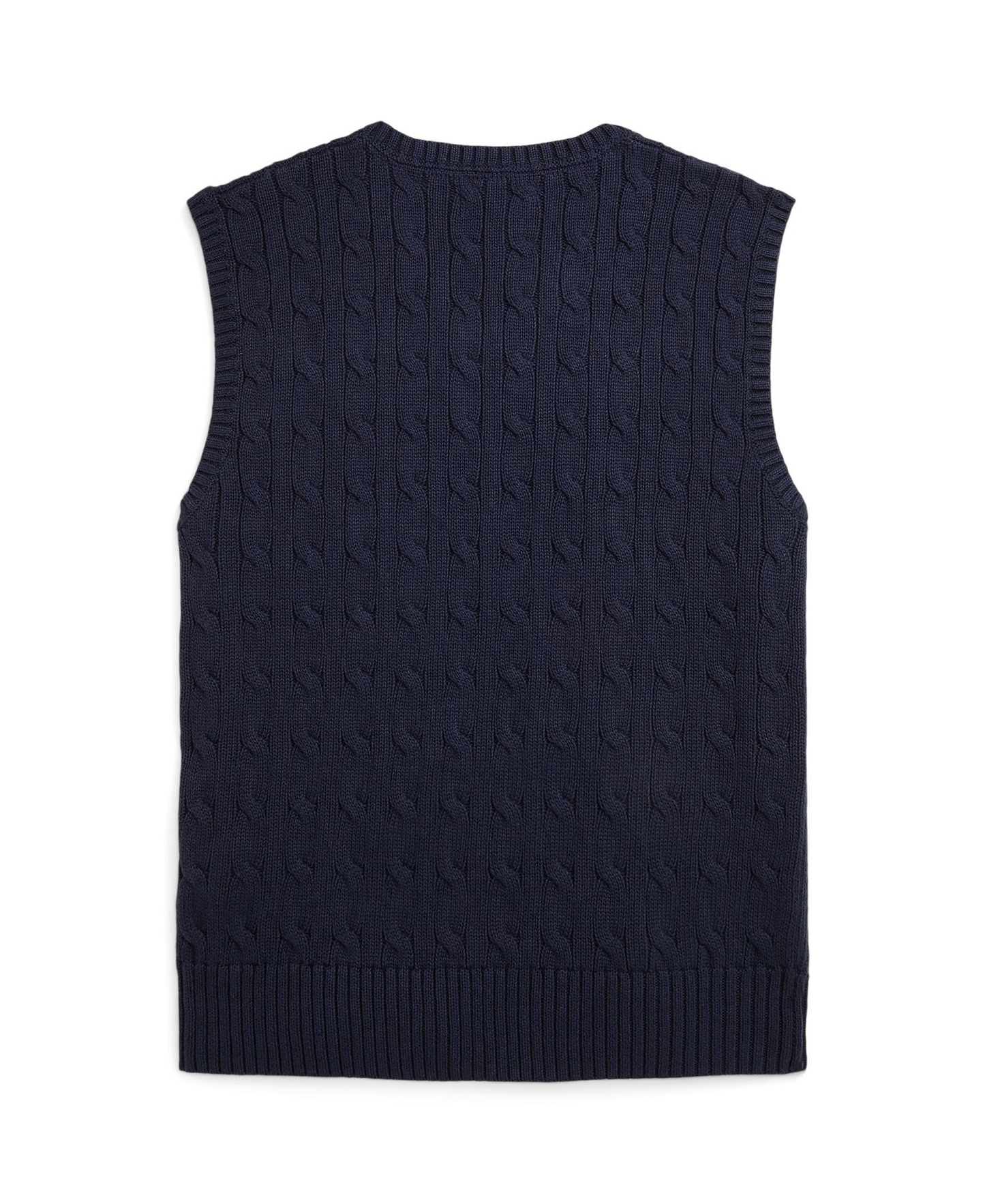 Polo Ralph Lauren Big Boys Cable- Knit Sweater Vest - RL Navy