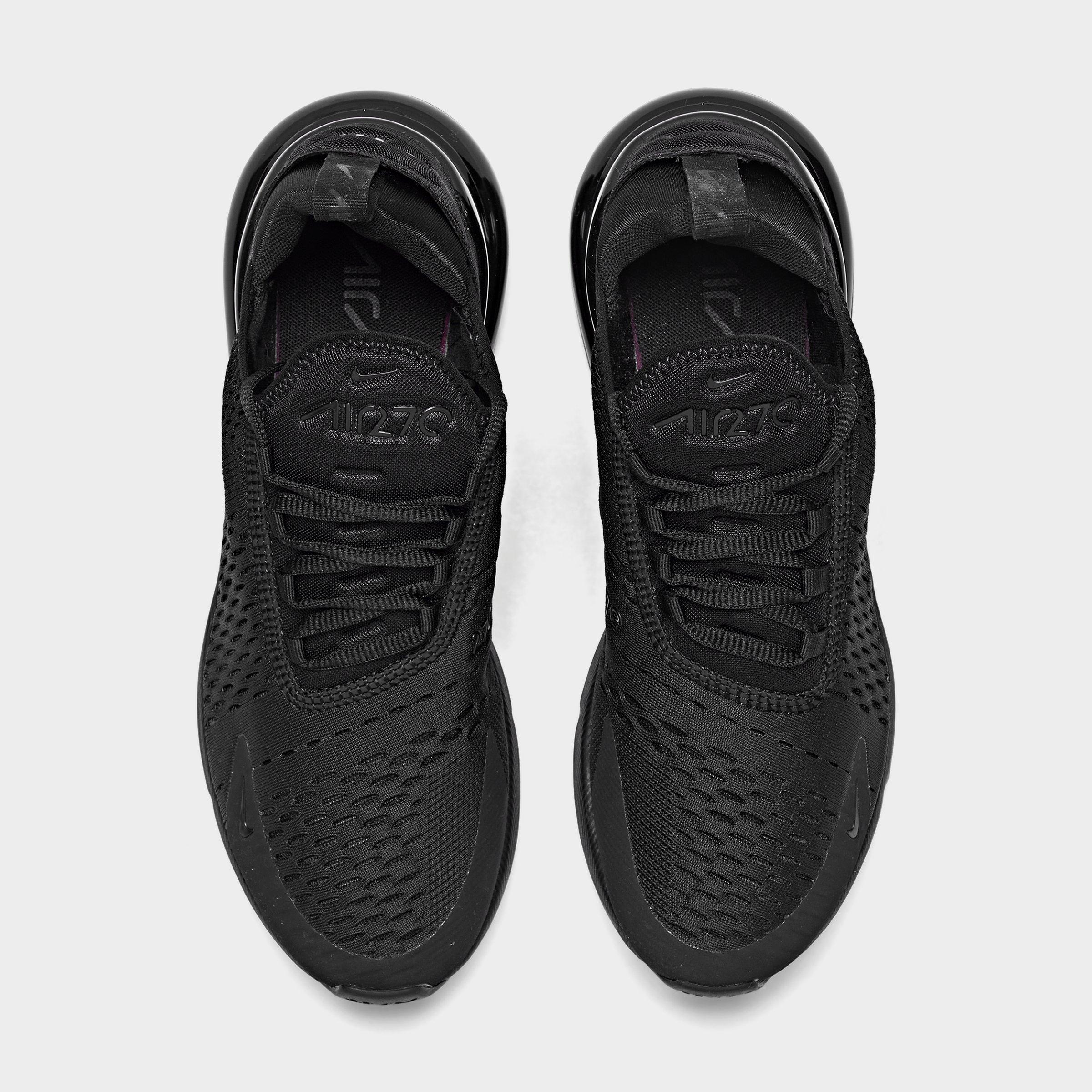 Women's Nithtke Air Max 270 Casual Shoes - Part 1 - Black/Black/Black - Top view