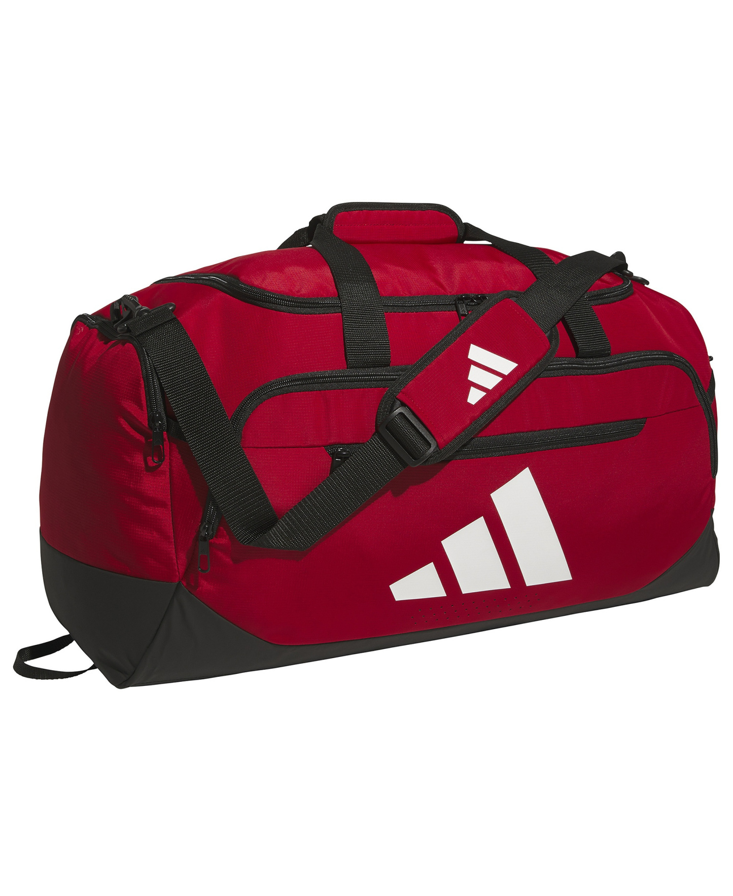 adidas Men's Medium Defender Logo Duffel Bag - Dark Red