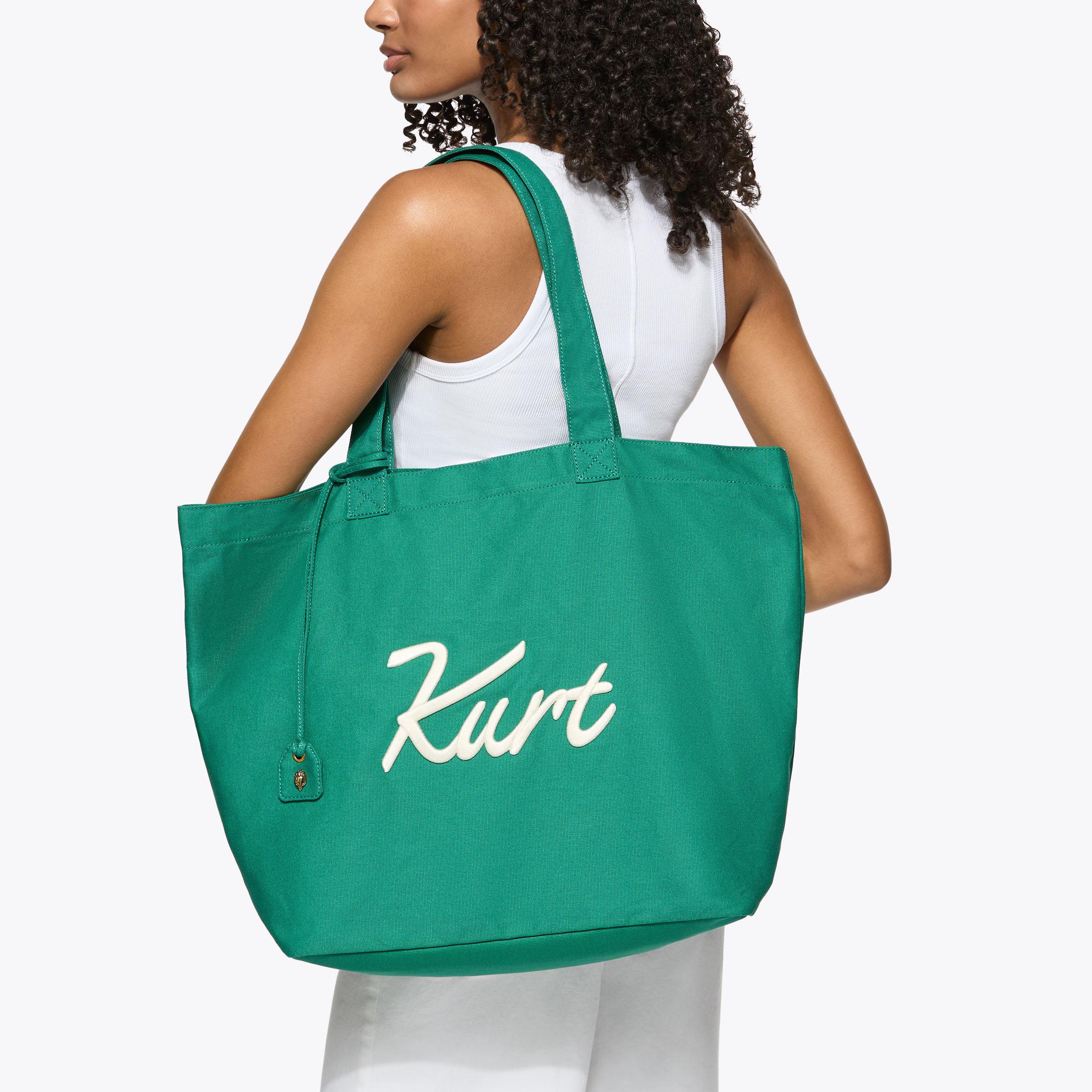 Kurt Geiger London Kurt's Cabana Large Kurt Tote Bag - Green - view 2