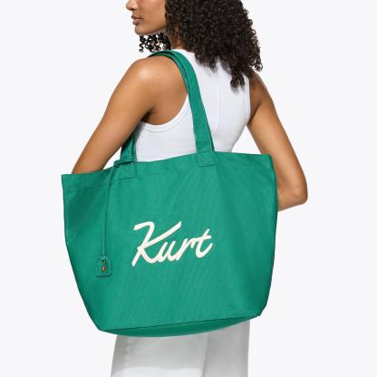 Kurt Geiger London Kurt's Cabana Large Kurt Tote Bag - Green - view 2