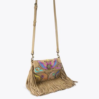 Kurt Geiger London Oxford Fringe Shoulder Bag - Tan - view 3
