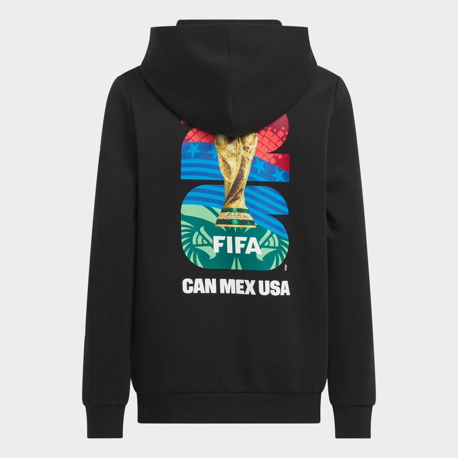 Big Kids' adidas FIFA World Cup 26 Match Ball Pullover Hoodie - Black - view 2