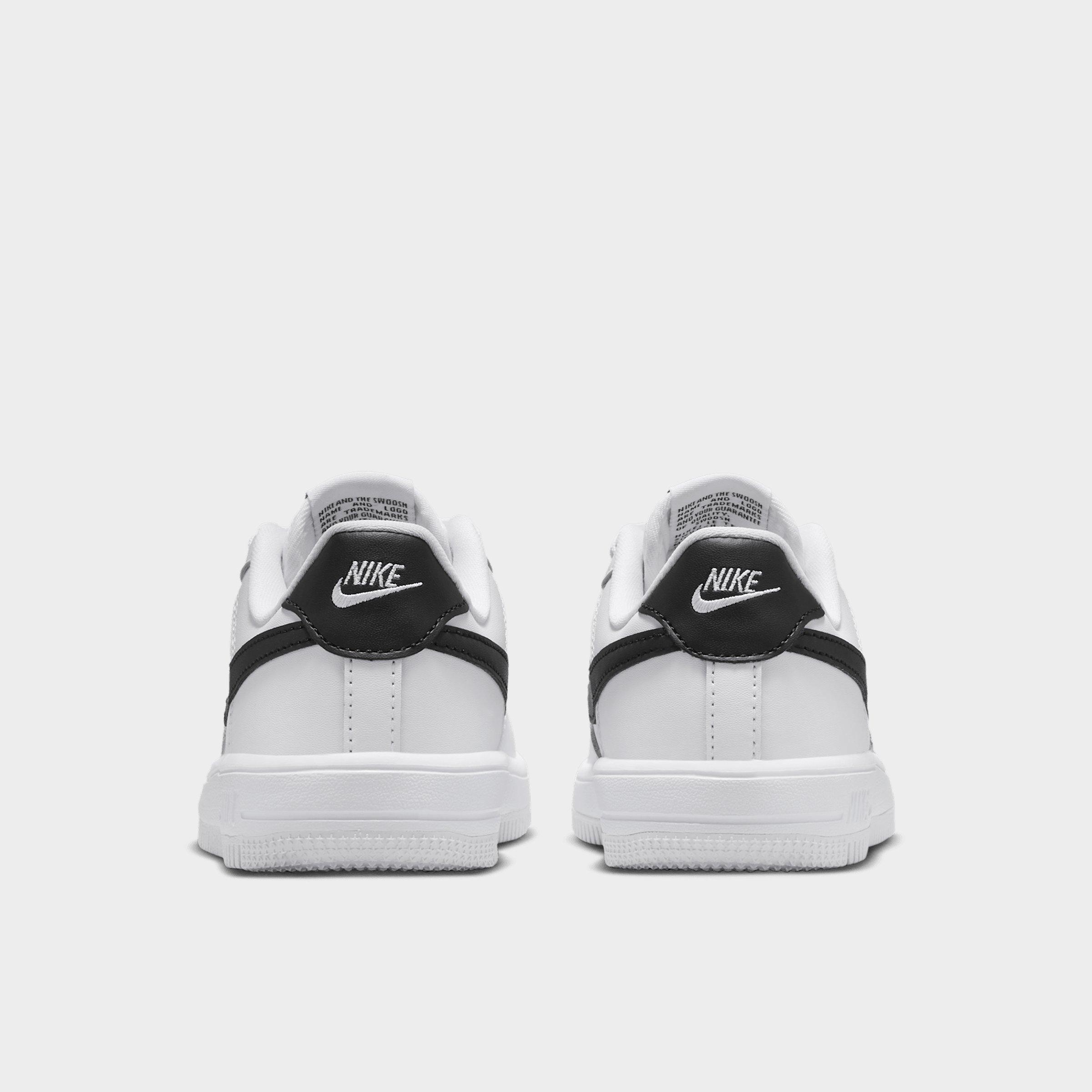 Little Kids' Nithtke Force 1 Casual Shoes - Part 1 - White/Black - Back view