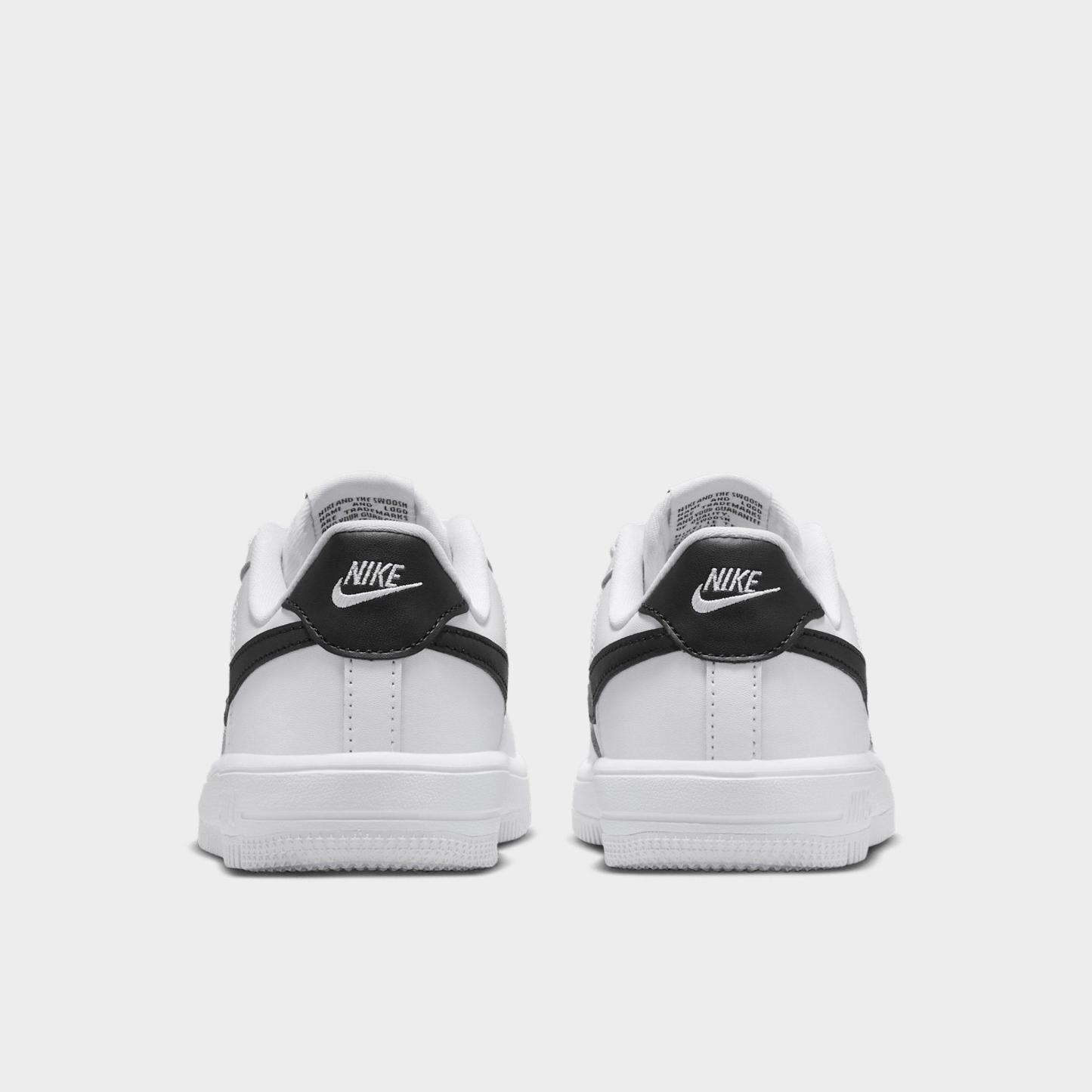 Little Kids' Nithtke Force 1 Casual Shoes - Part 1 - White/Black - Back view