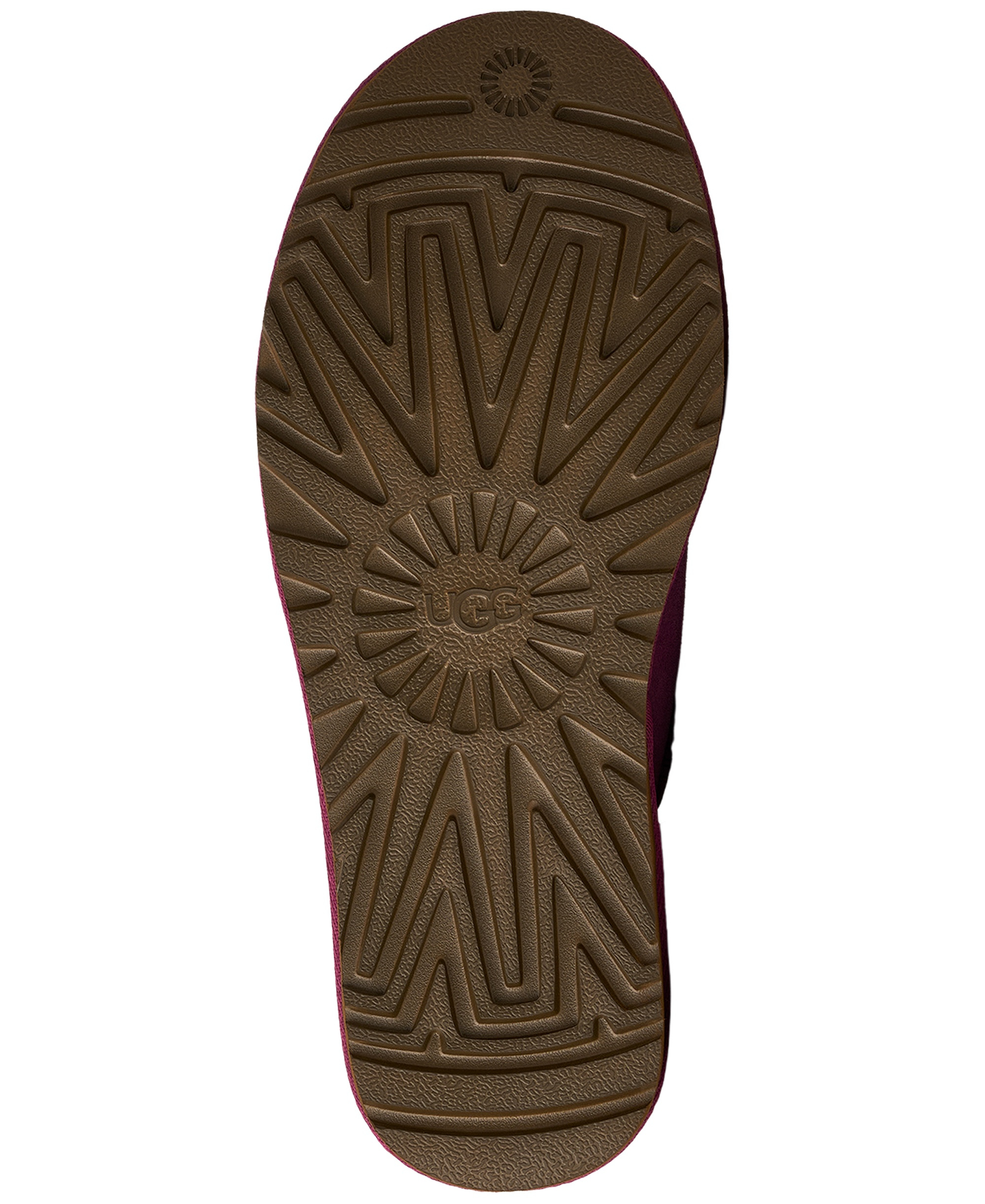 UGG® Women's Ultra Mini Bailey Bow Round Toe Booties - Dark Winterberry