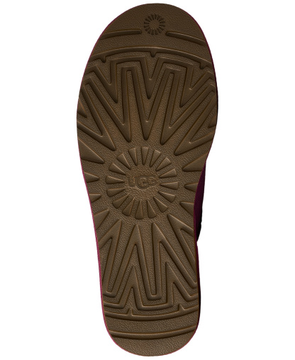 UGG® Women's Ultra Mini Bailey Bow Round Toe Booties - Dark Winterberry