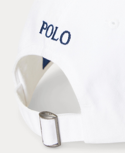 Polo Ralph Lauren Women's The Iconic Cotton Chino Ball Cap - White/Newport Navy