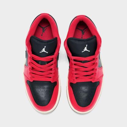 Women's Air Jordan Retro 1 Low Casual Shoes - Mystic Hibiscus/Black/Coconut Milk - view 5
