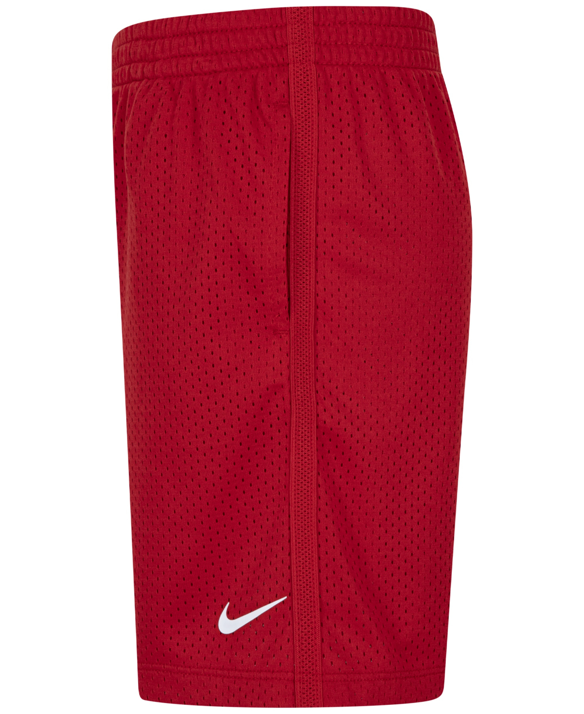 Nike Boys' 4-7 Dri-FIT Logo Mesh Pull-On Shorts - University Red