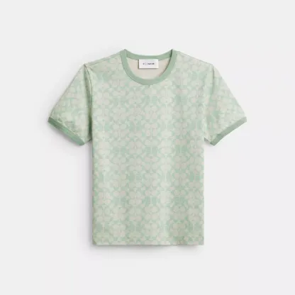 Coach | Brain Dead Signature Ringer T-Shirt - Mint