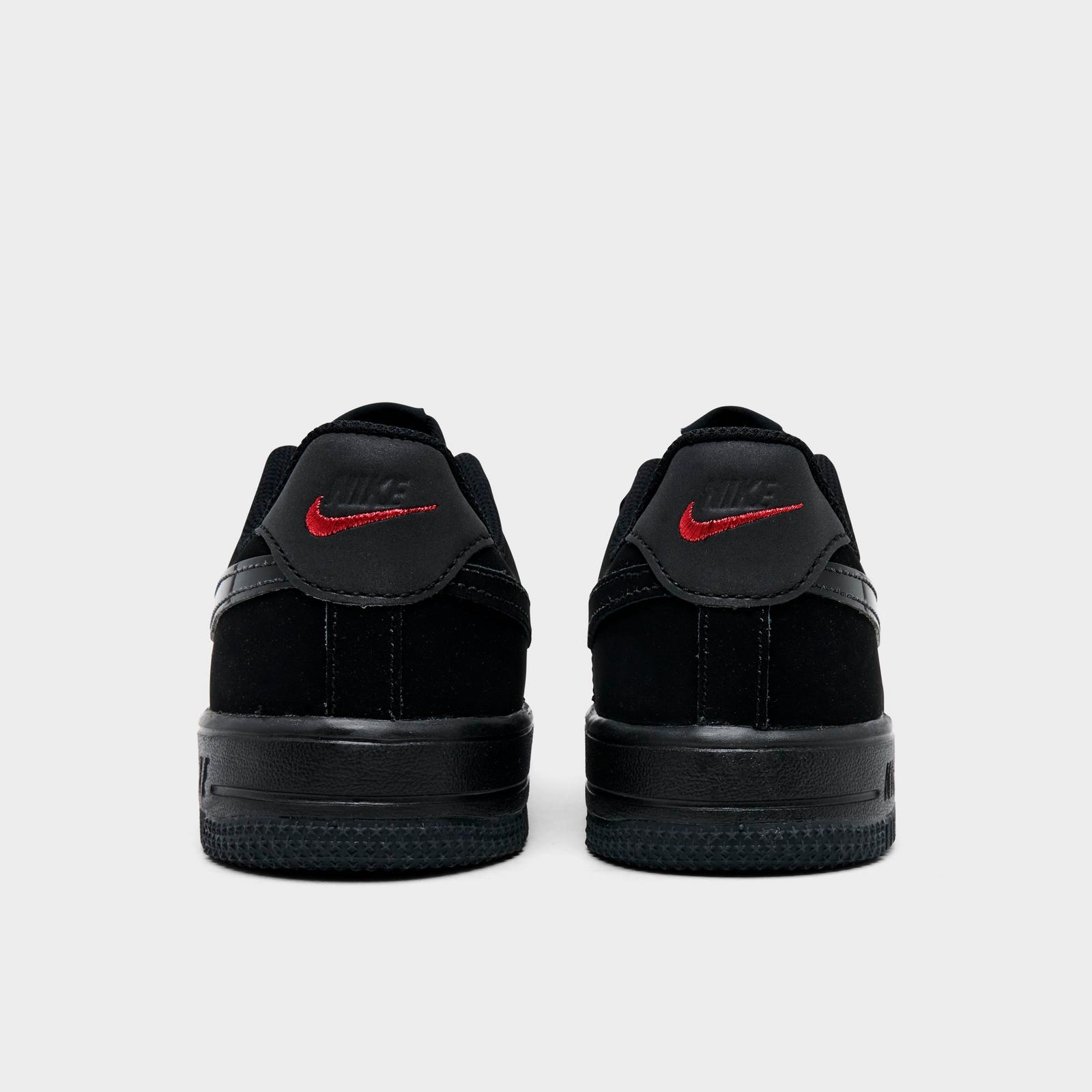 Little Kids' Nike Force 1 Casual Shoes - Black/Smoke Grey/Dark Smoke Grey