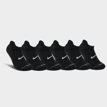 Nithtke Everyday Elevated No-Show Socks (6-Pack) - Black/White