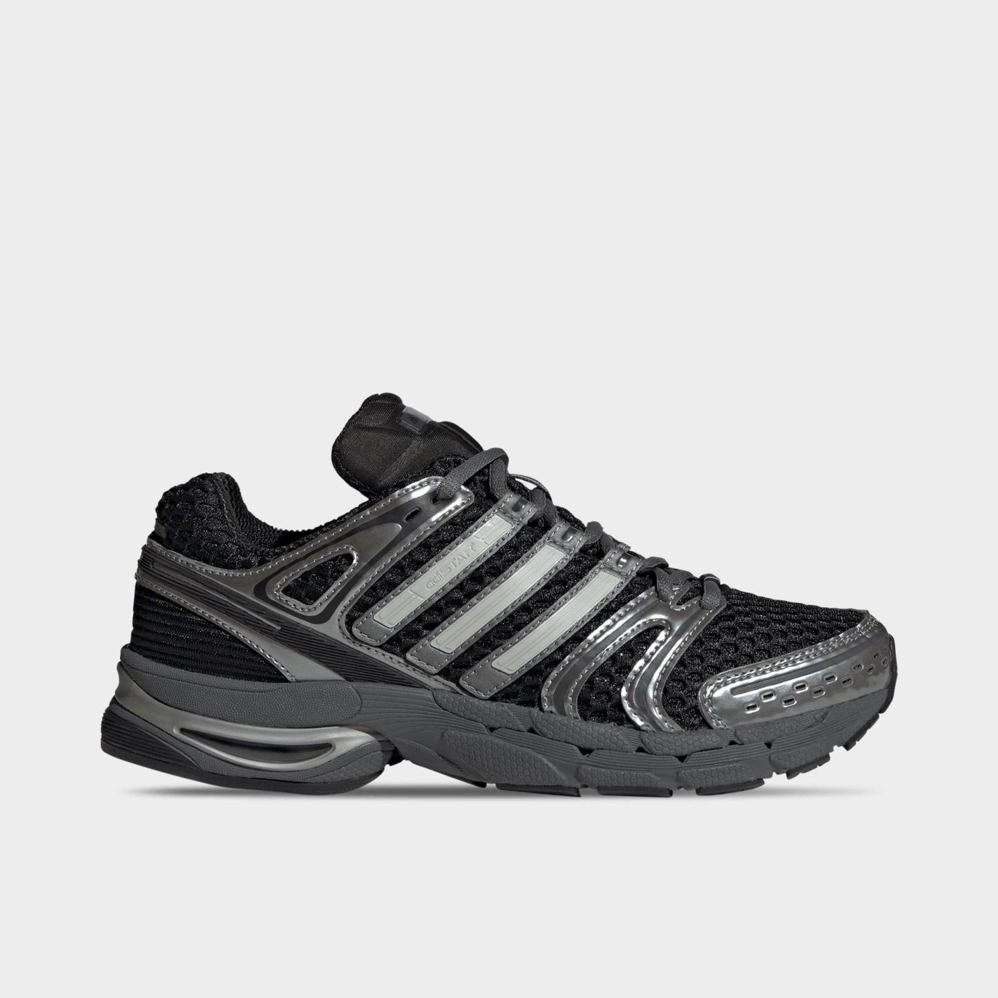 Women's adidas Adistar Control 5 Pony Print Casual Shoes - Part 3 - Core Black/Grey Six/Grey Two - Left shoe facing left. Outside of the shoe.