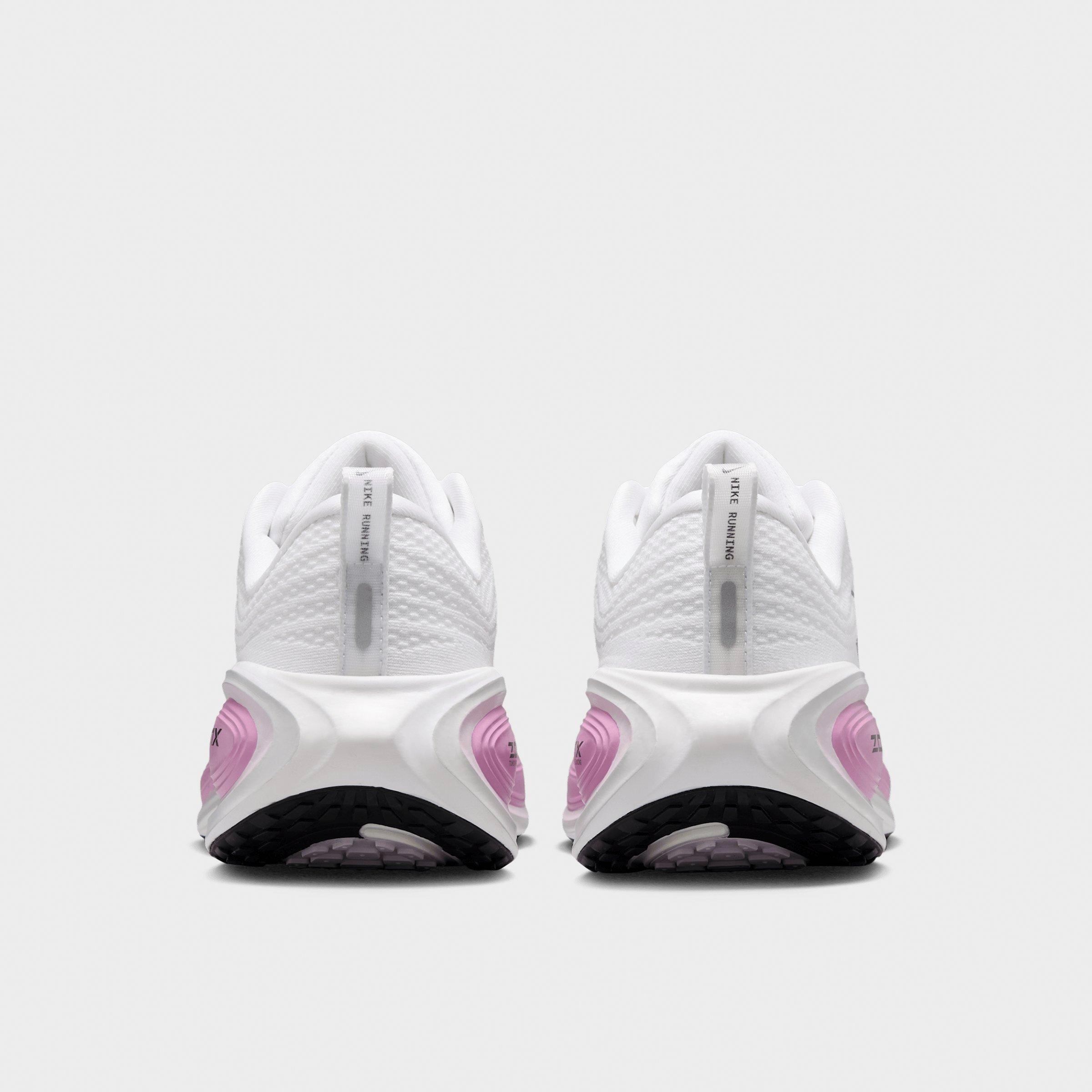 Women's Nithtke Vomero Plus Running Shoes - Part 2 - White/Bleached Lilac/Summit White/Metallic Silver - Back view