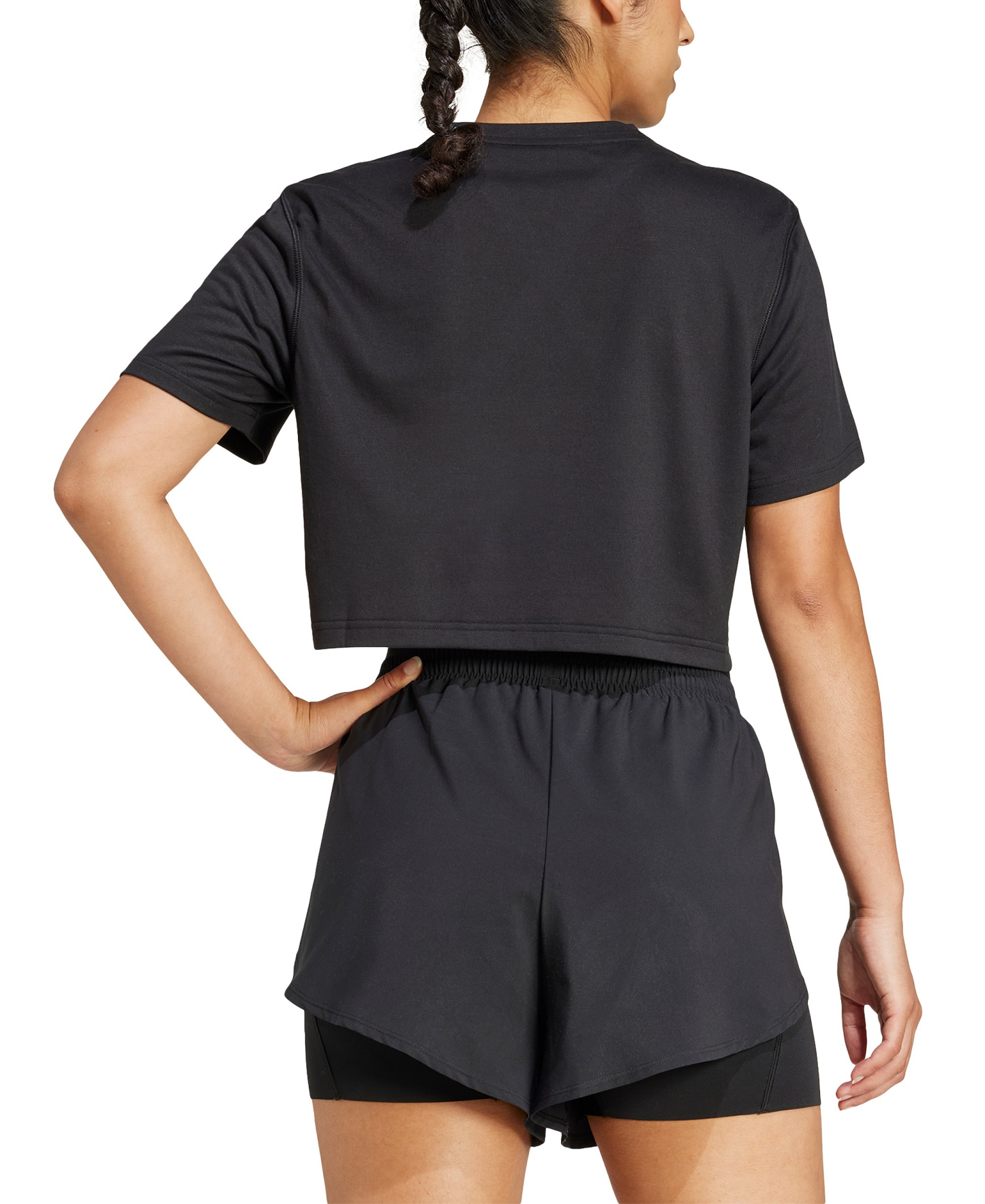 adidas Women's Train Essentials Boxy Workout T-Shirt - Black