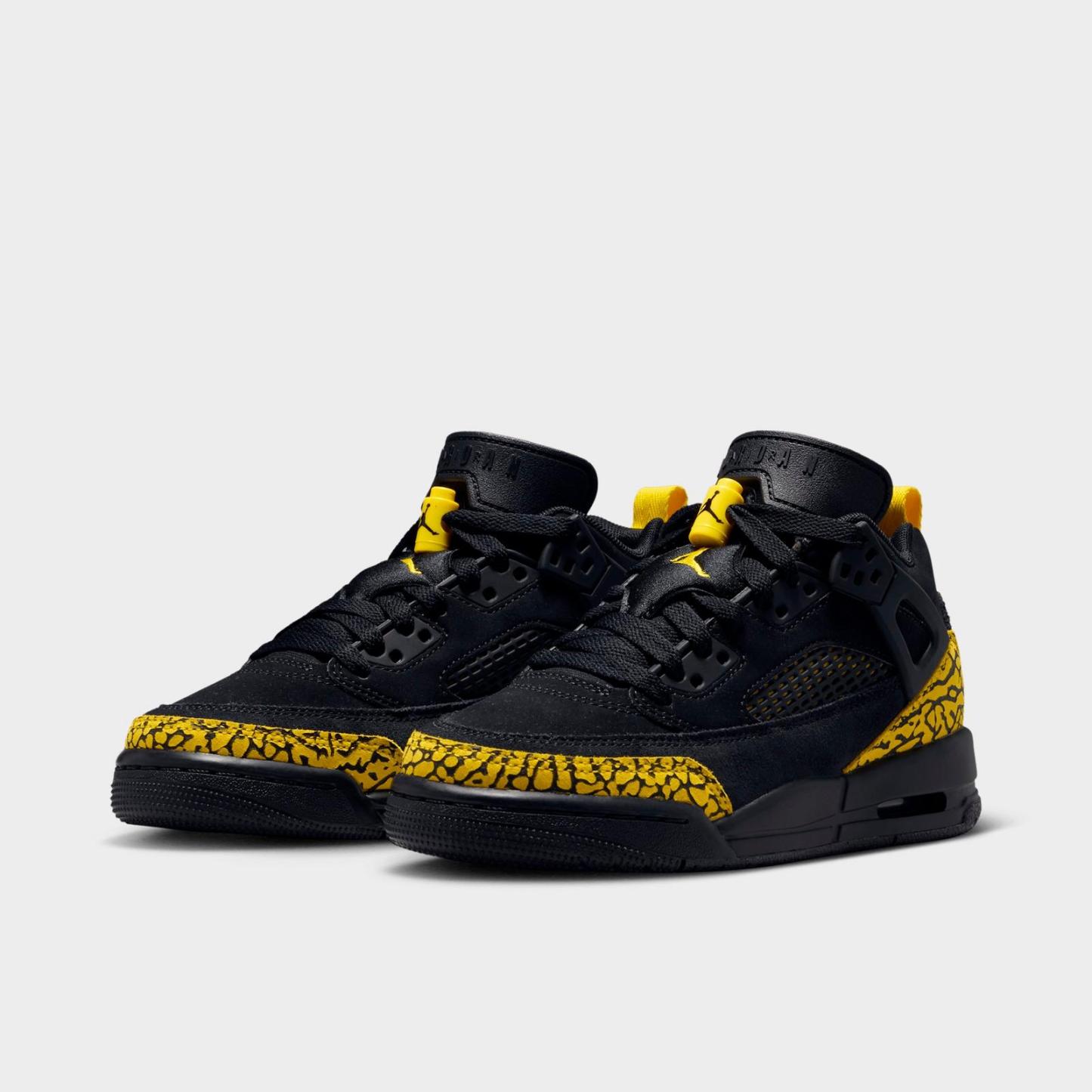 Big Kids' Jordan Spizike Low Casual Shoes - Black/Speed Yellow/Speed Yellow/Black - view 2