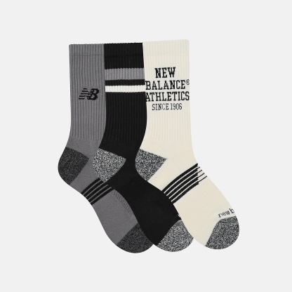 New Balance Active Graphic Crew Socks 3 Pack, LAS35111AS