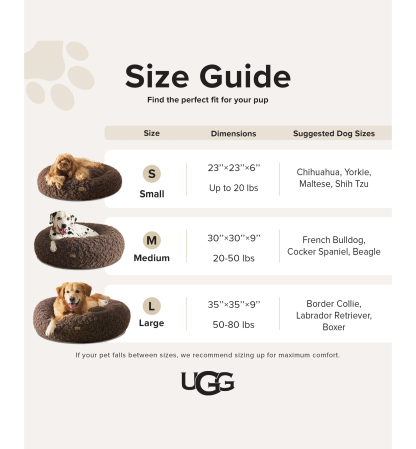 UGG® Shira Pet Bed - Burnt Cedar