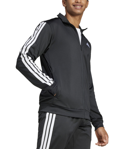 adidas Men's 3-Stripes Tricot Track Jacket - Black