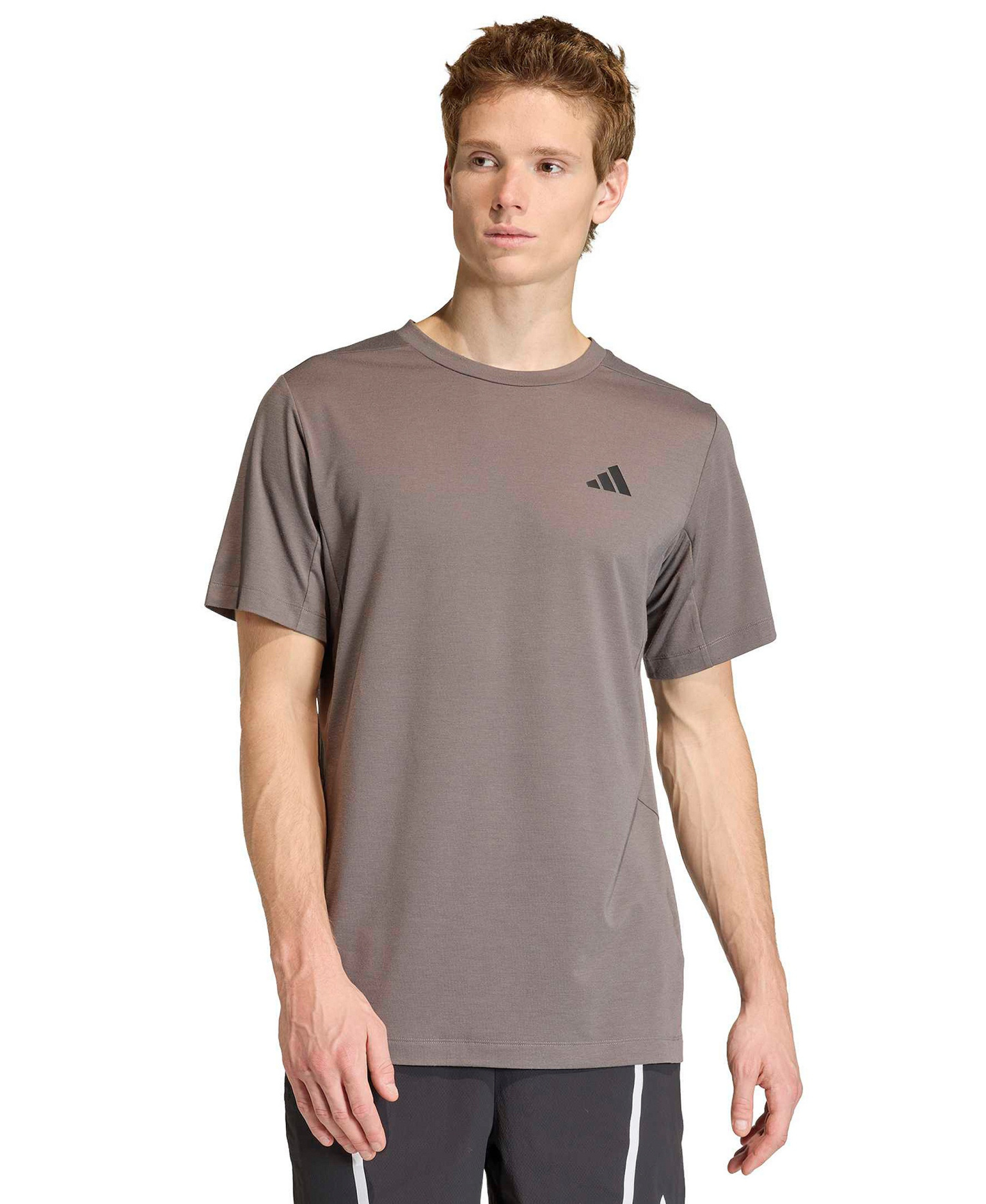 adidas Men's Designed Training Essentials Logo T-Shirt - Charcoal