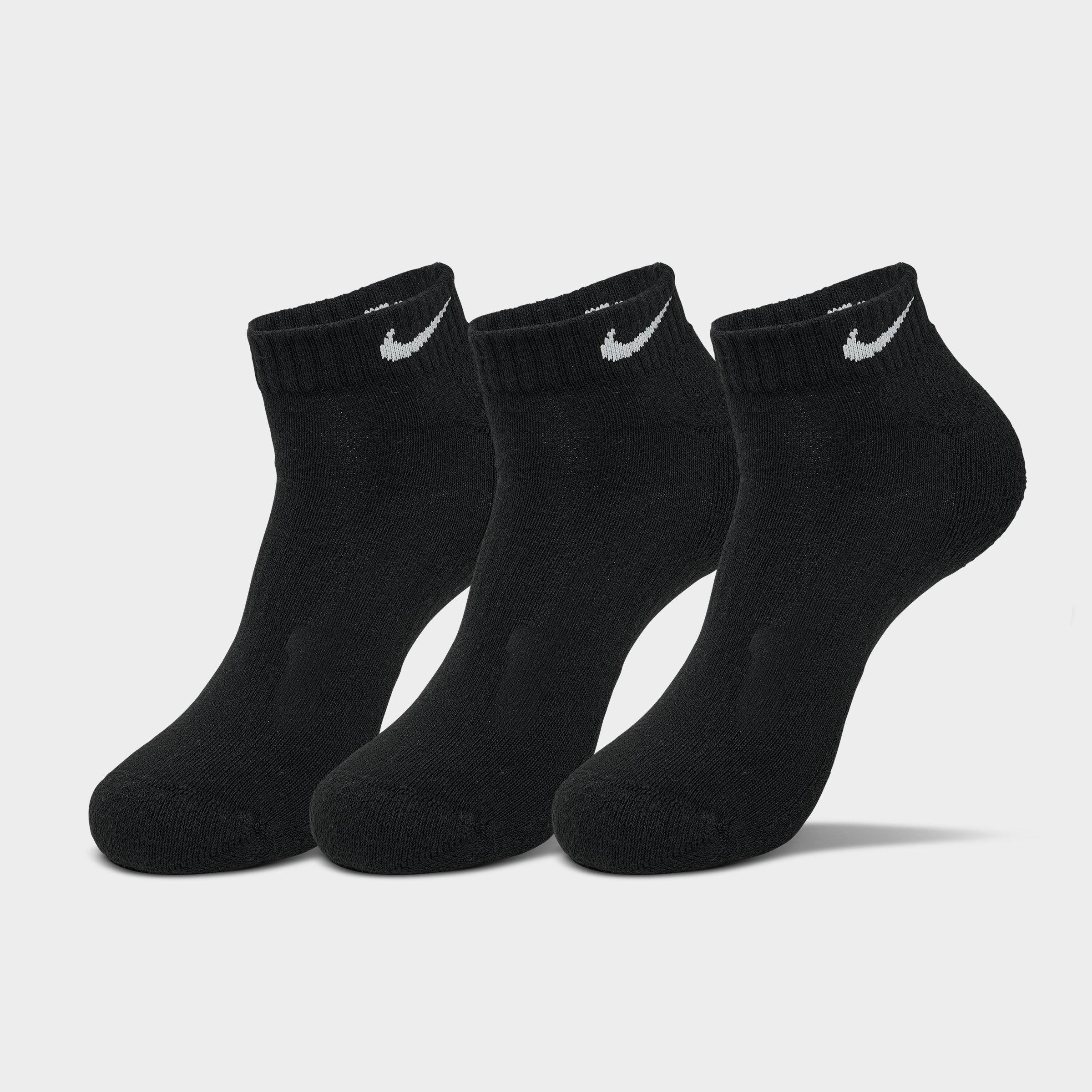 Nithtke Everyday Cushioned Training Low Socks (3-Pack) - Black/White