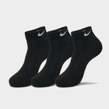 Nithtke Everyday Cushioned Training Low Socks (3-Pack) - Black/White