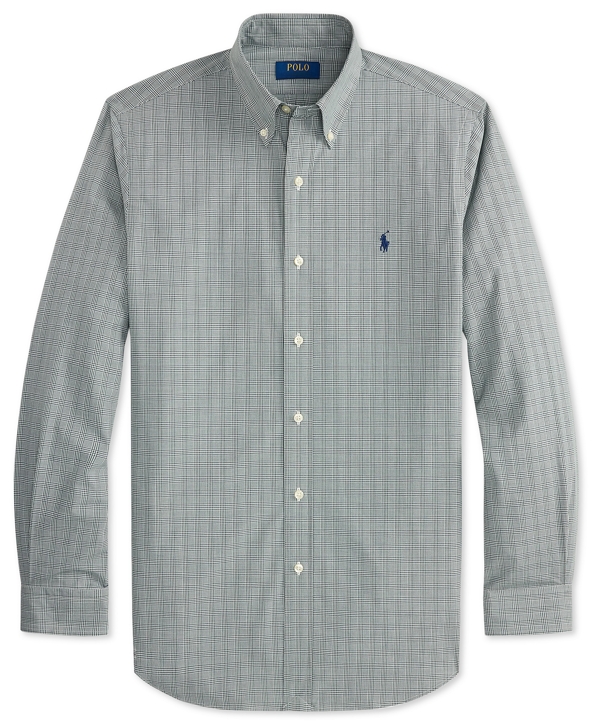 Polo Ralph Lauren Men's Stretch Poplin Shirt - Moss Agate Multi
