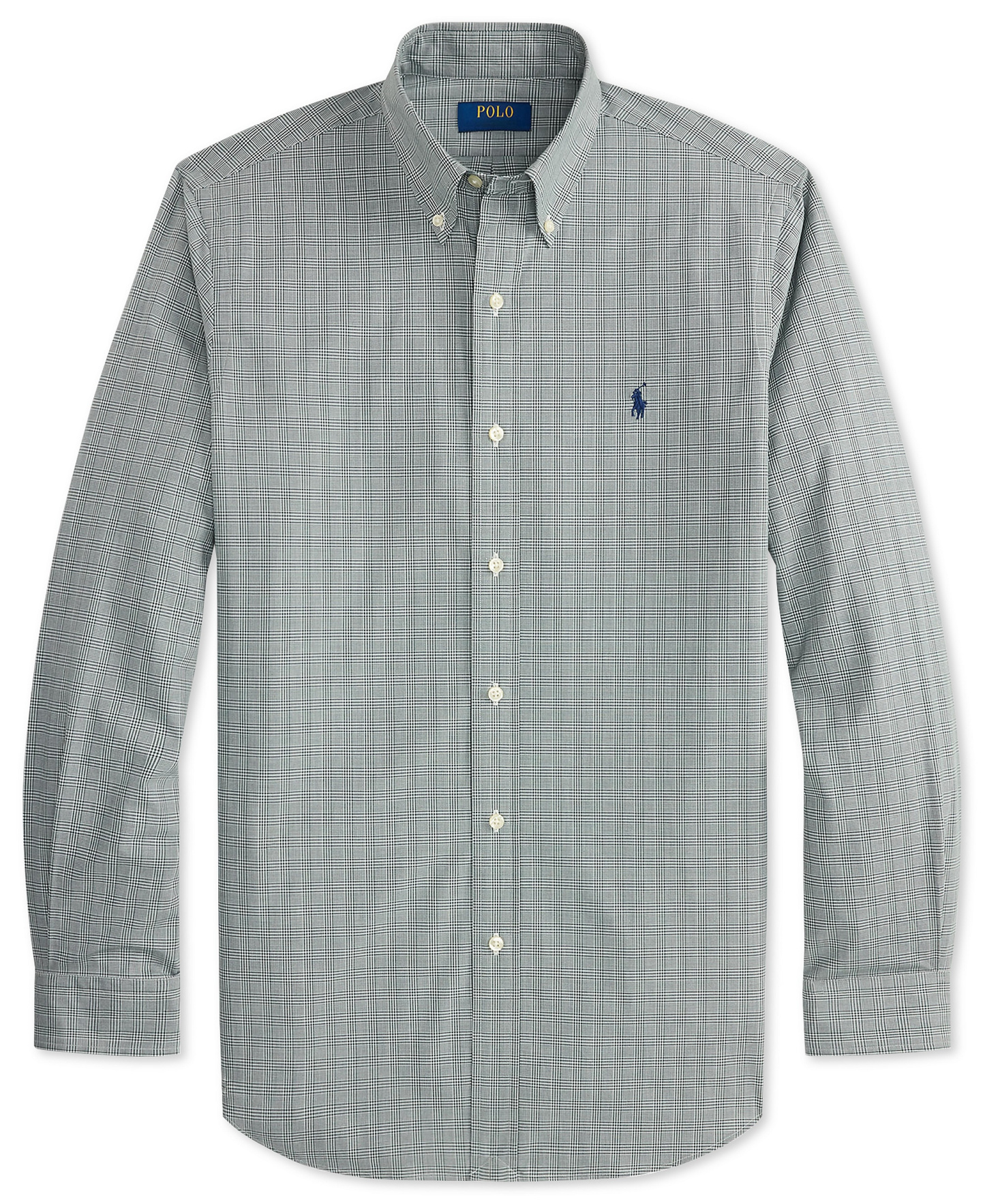 Polo Ralph Lauren Men's Stretch Poplin Shirt - Moss Agate Multi