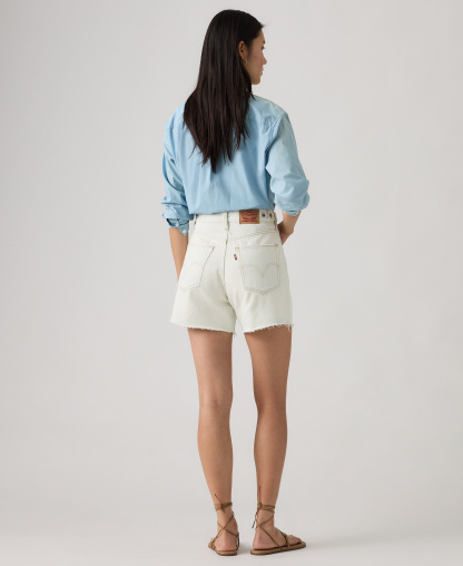 Levi's Women's Cotton Cinch-Waist Denim Shorts - Glacial Pace Cinch - Acid Wash
