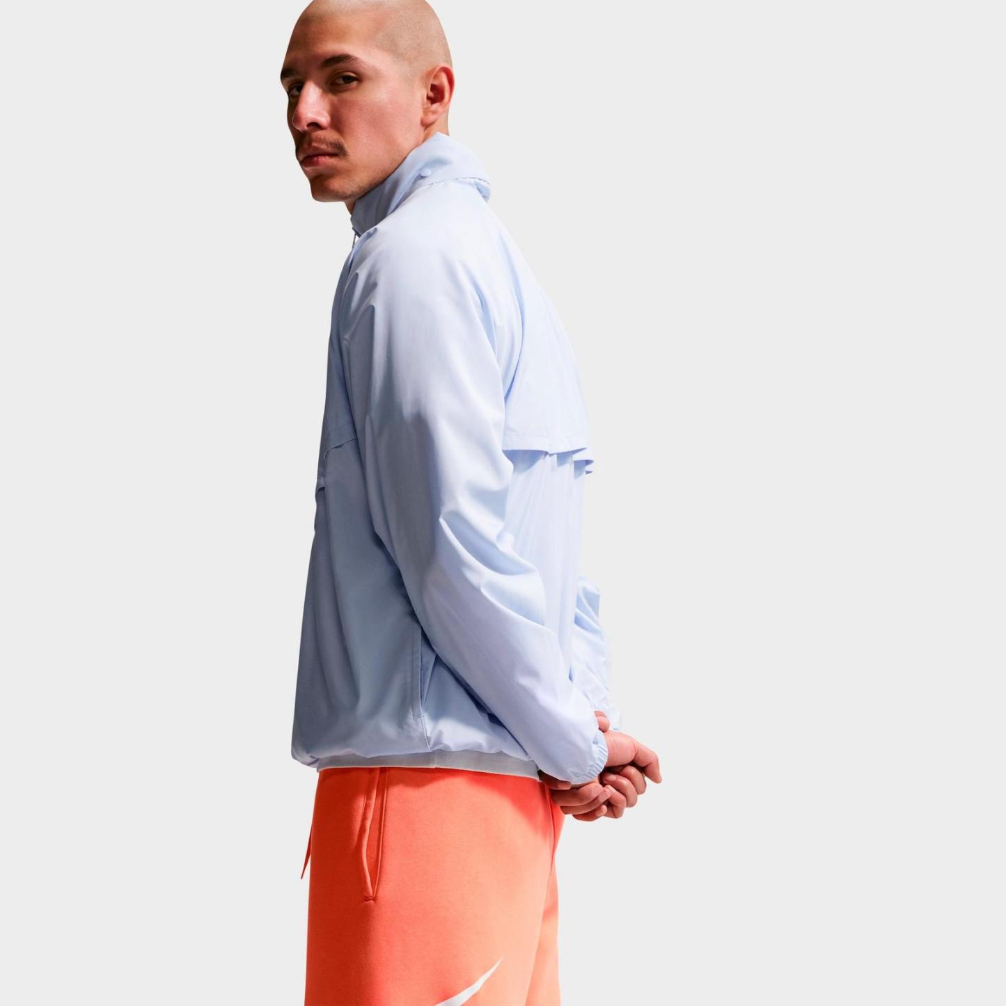 Men's Nike Club Fleece Swoosh Graphic Shorts - Orange Frost/Orange Frost/White