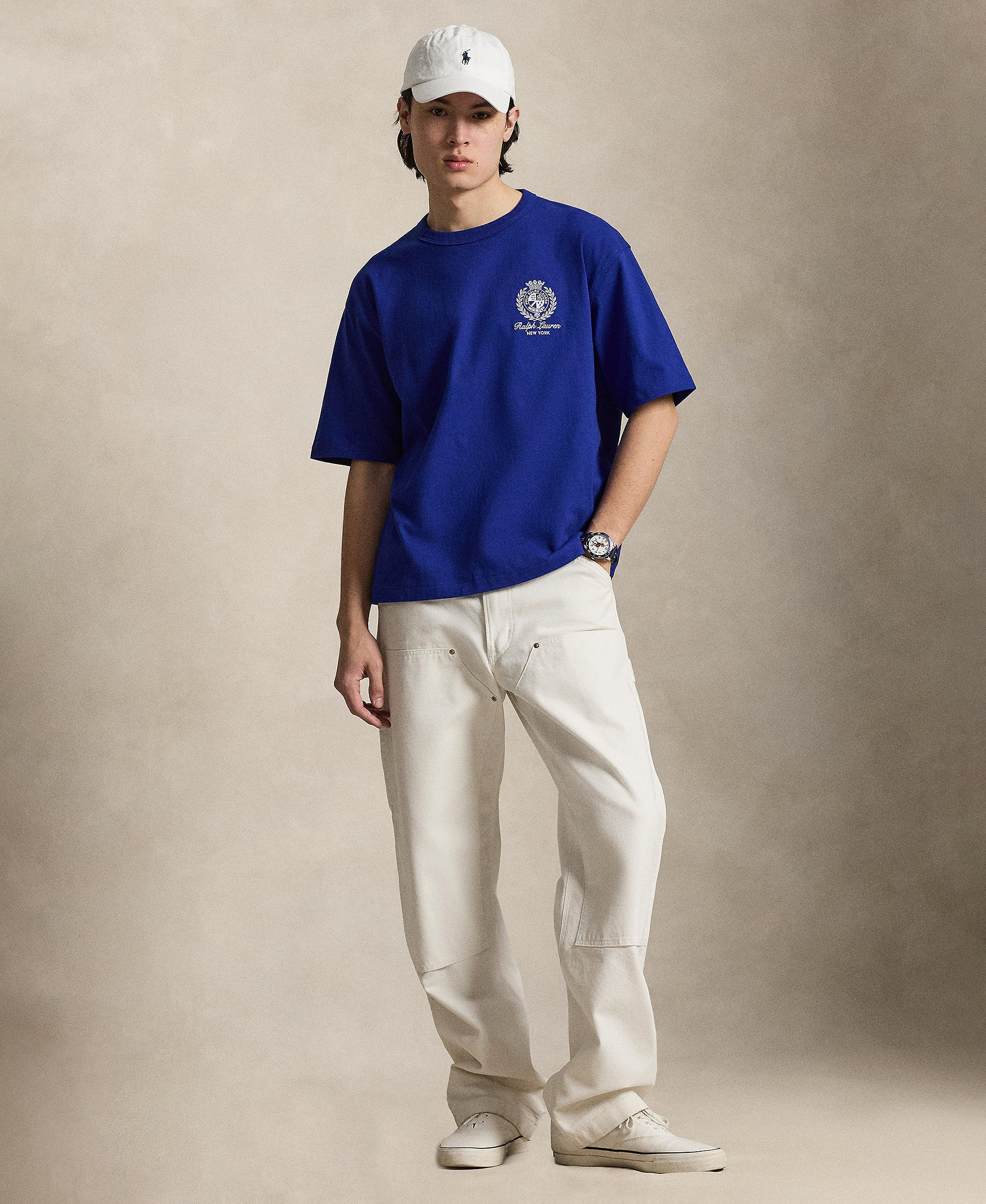 Polo Ralph Lauren Men's Jersey Graphic Relaxed-Fit T-Shirt - Classic Azure