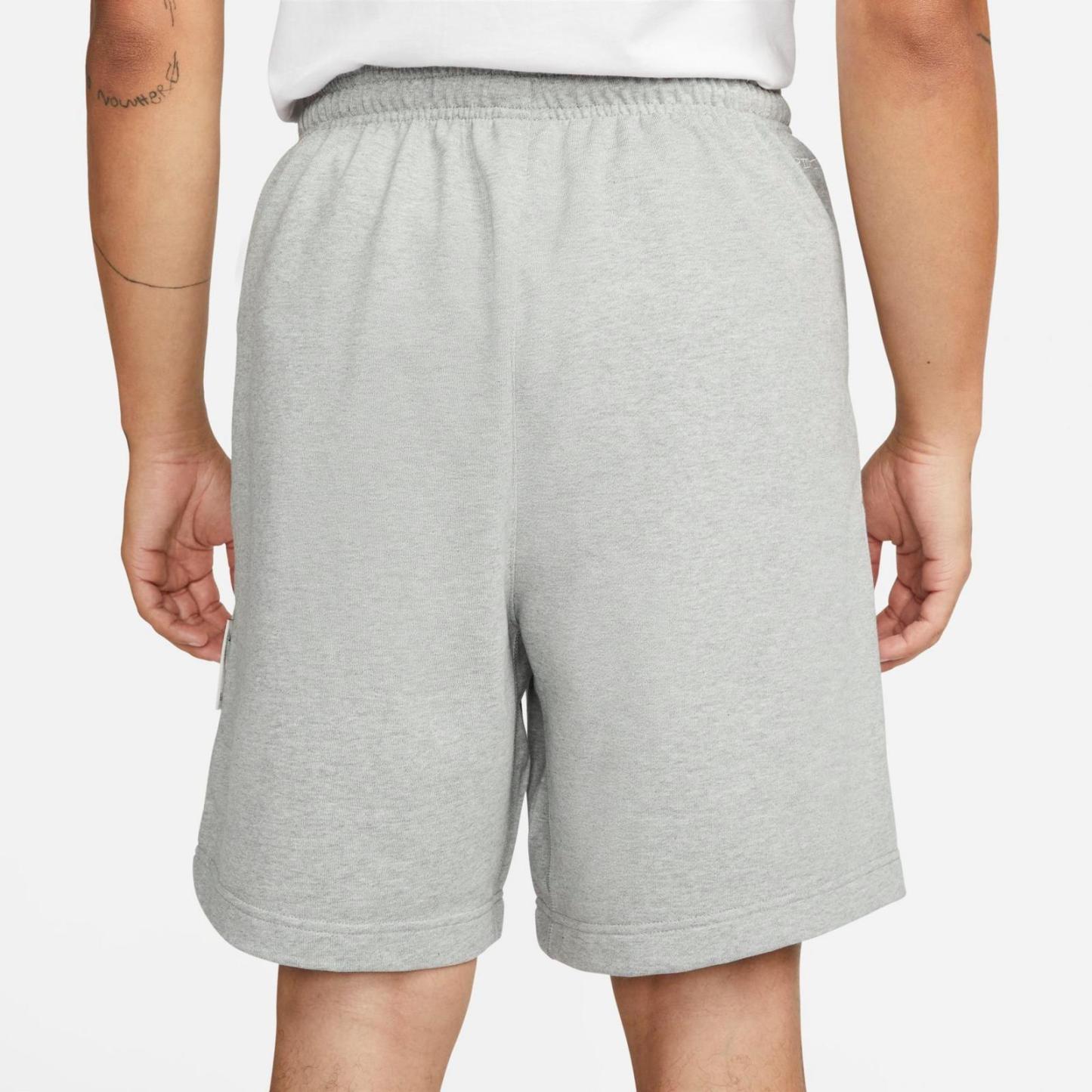 Men's Nike Dri-FIT Standard Issue French Terry Shorts - Dark Grey Heather/Pale Ivory
